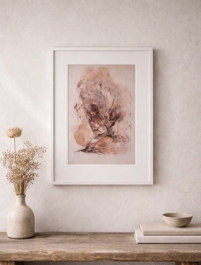 Ana Kuni Interior Weather fine art print framed and mounted on wall