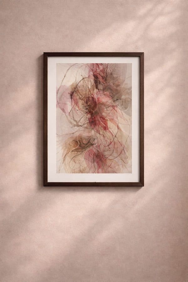 Hand signature and edition number on Ana Kuni Undercurrent limited edition print