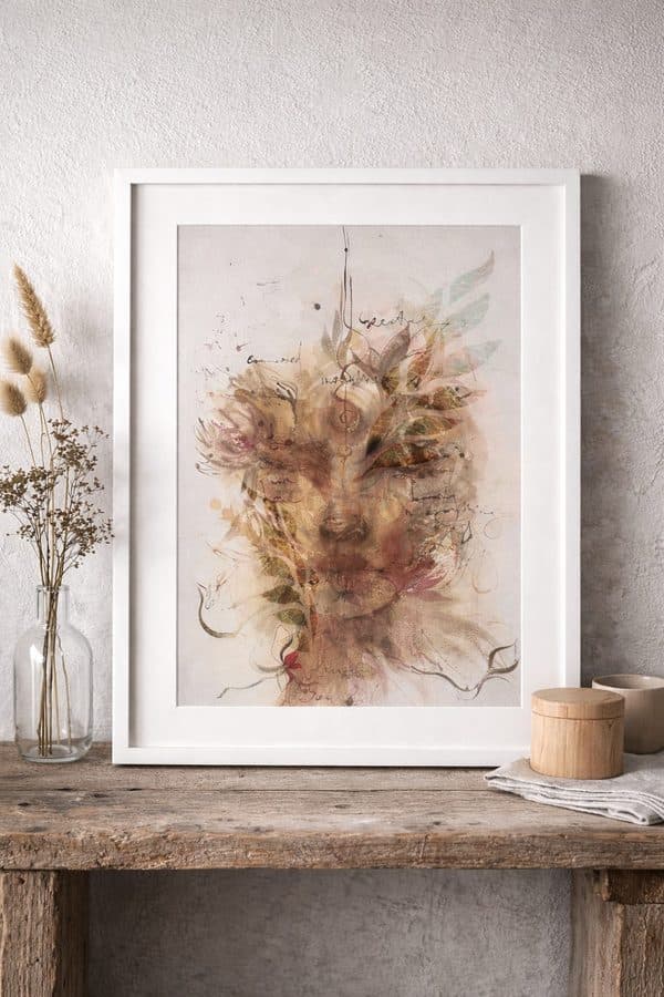 Ana Kuni limited edition fine art print displayed in a contemporary interior